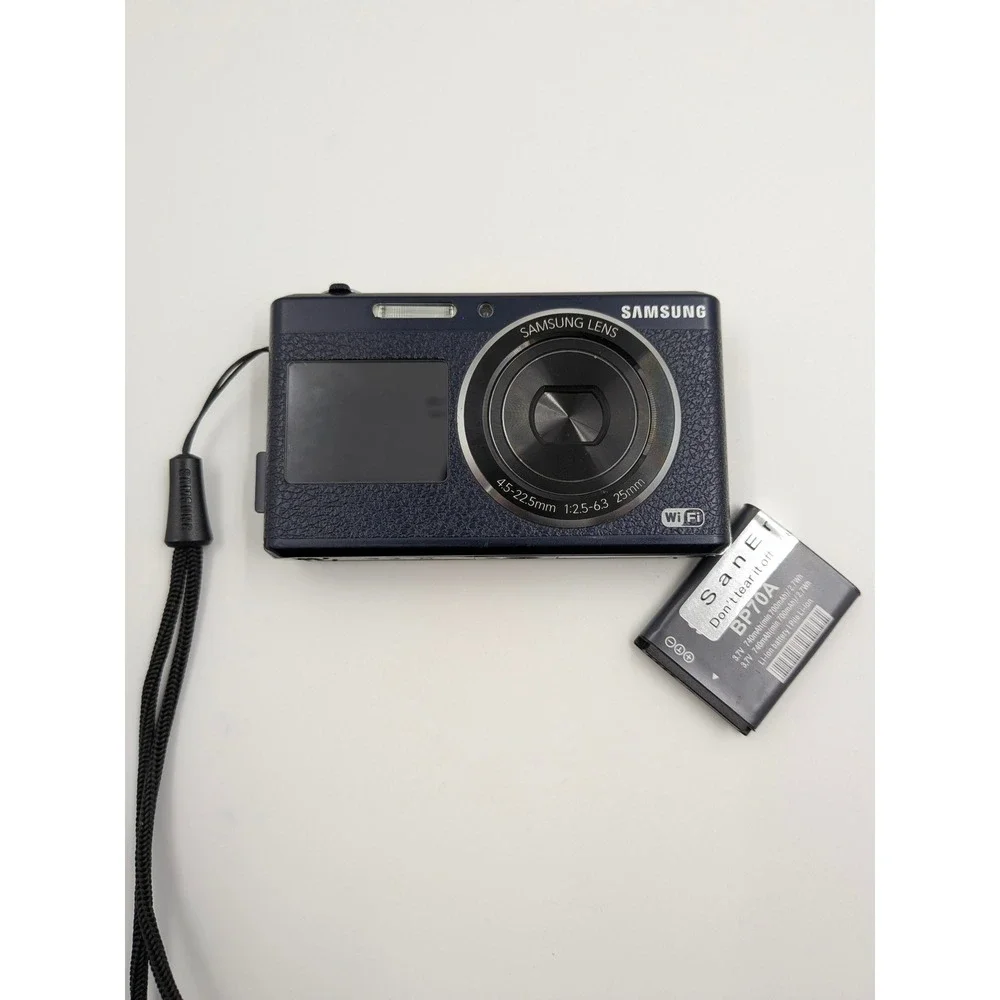 Blue Digicam CCD Samsung DV180F Digital Camera 16.2MP *Tested & Working*
